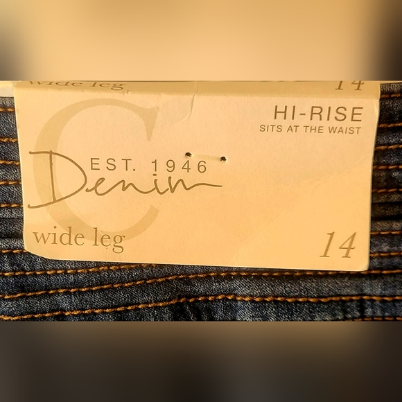 Established 1946 Denim WIDE LEG 14 Jeans Trousers NWT - Picture 3 of 6